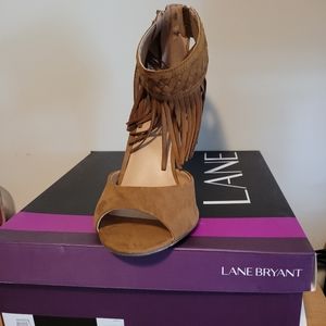 size 11w brown heels